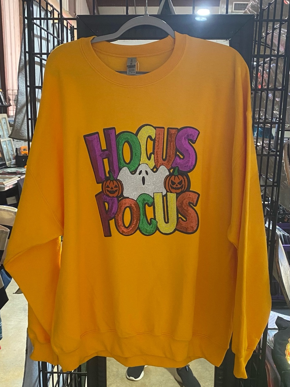 Hocus Pocus Adult 2xl Yellow Pullover Sweatshirt